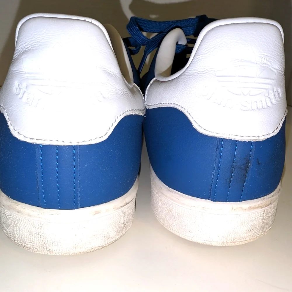 Adidas Stan Smith Blue/White Leather Trefoil Men's Sneakers Size 14 Style#G27998